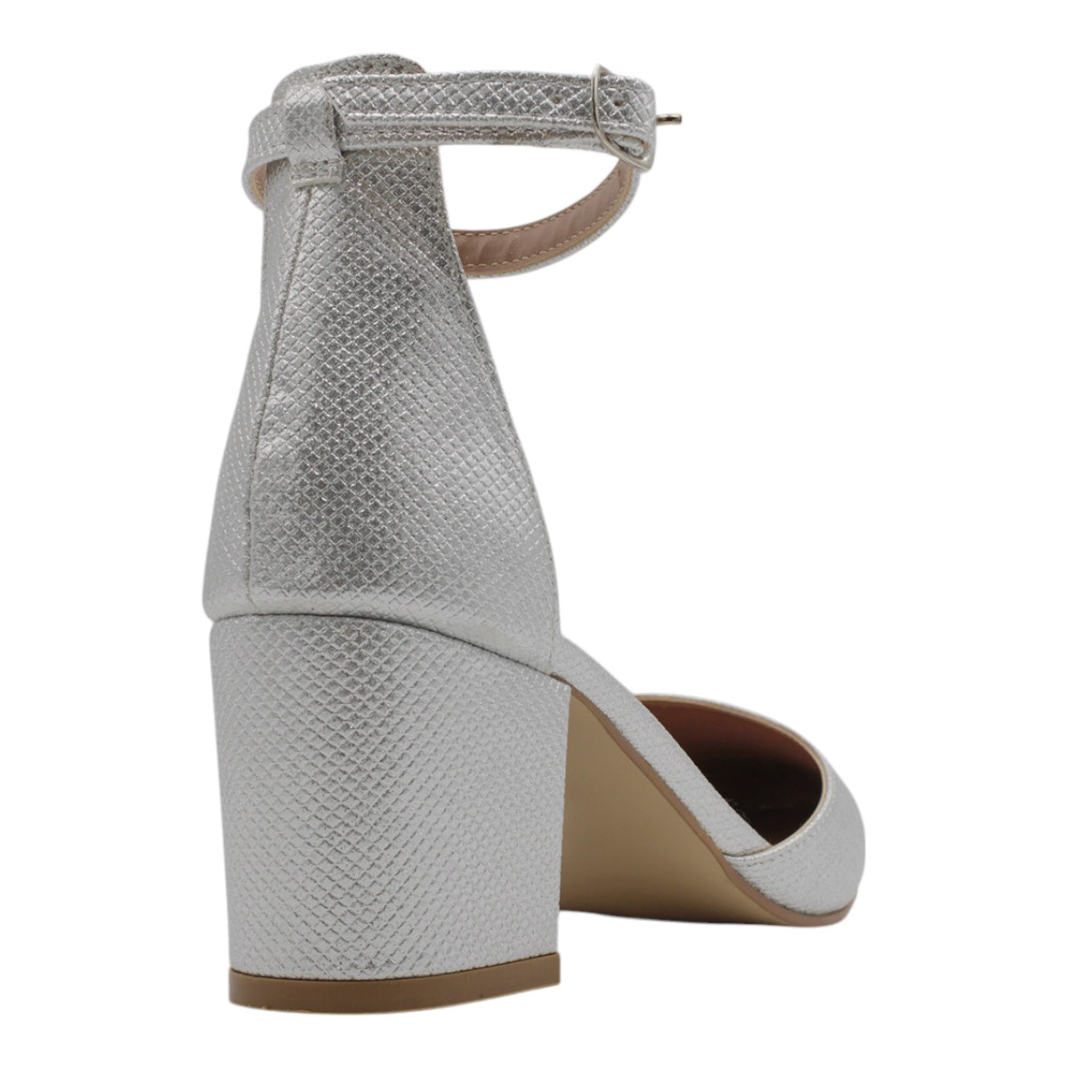 Foto 4 pulgar | Zapatillas Exterior Piel Vegana Color Plata Para Mujer De Rbcollection