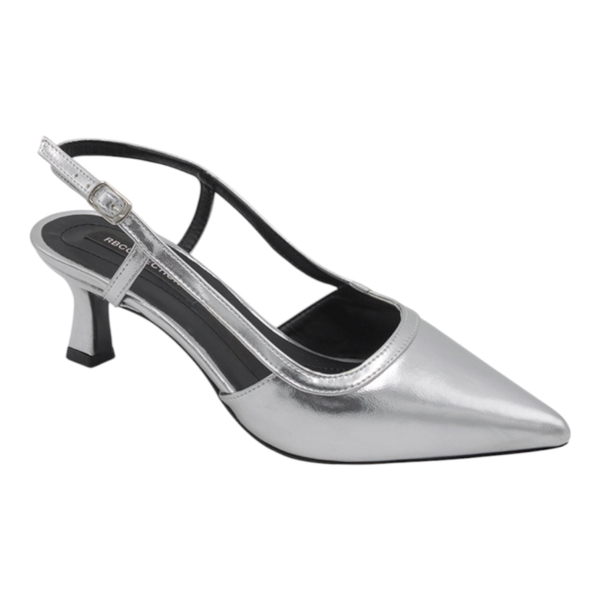 Foto 2 pulgar | Zapatillas Exterior Piel Vegana Color Plata Para Mujer De Rbcollection