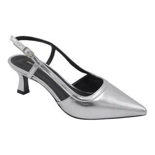 Foto 1 | Zapatillas Exterior Piel Vegana Color Plata Para Mujer De Rbcollection