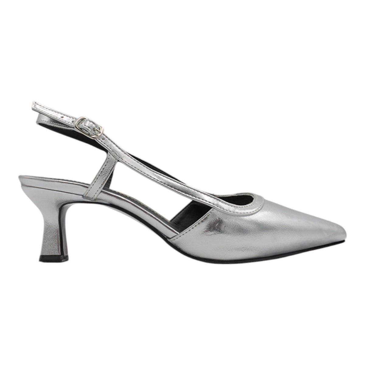 Foto 3 pulgar | Zapatillas Exterior Piel Vegana Color Plata Para Mujer De Rbcollection