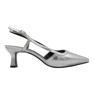 Foto 2 | Zapatillas Exterior Piel Vegana Color Plata Para Mujer De Rbcollection