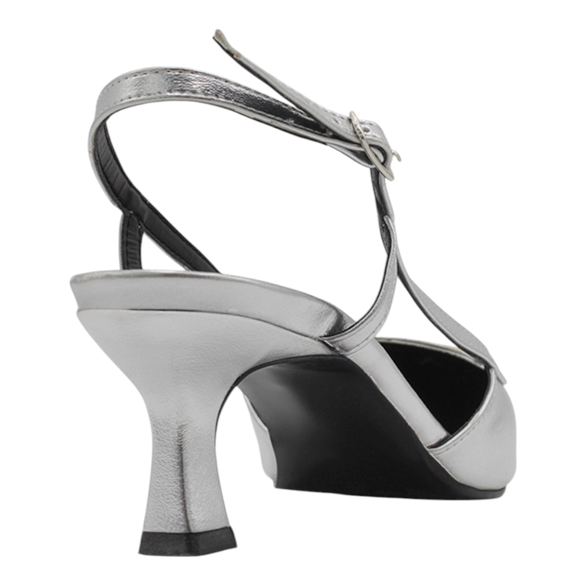 Foto 3 | Zapatillas Exterior Piel Vegana Color Plata Para Mujer De Rbcollection