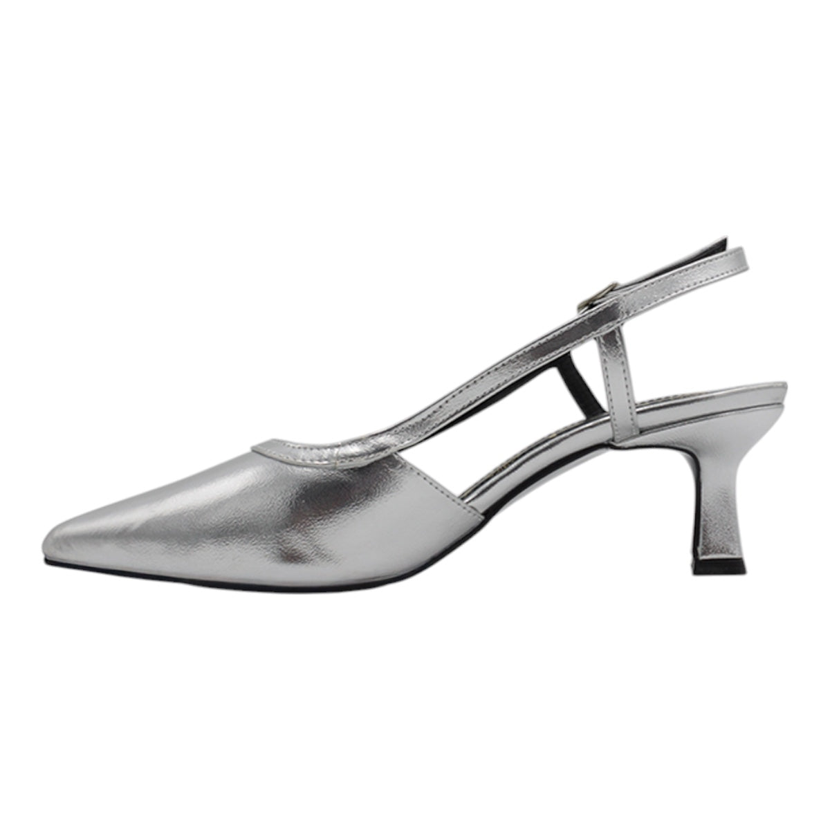 Foto 5 pulgar | Zapatillas Exterior Piel Vegana Color Plata Para Mujer De Rbcollection
