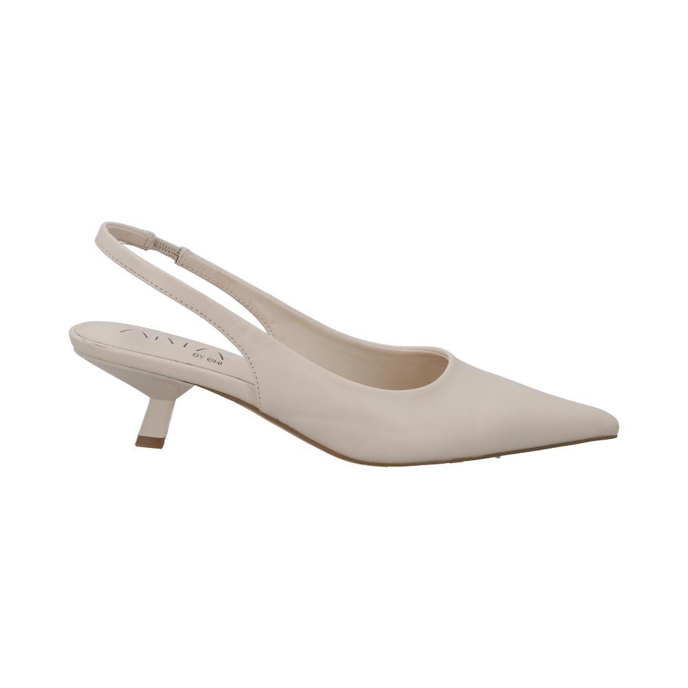 Foto 1 | Zapatillas Aria By Eh! Mujer Tacon Bajo Comodas Formales Beige