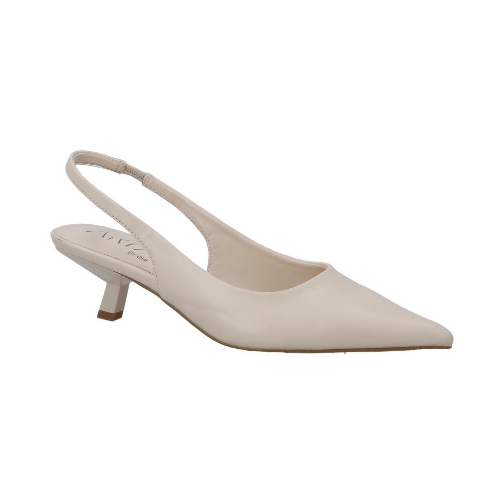 Foto 2 | Zapatillas Aria By Eh! Mujer Tacon Bajo Comodas Formales Beige