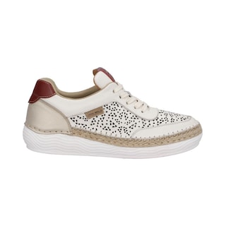 Foto 1 | Tenis Mujer Lobo Solo Dama Piel Cómodas Beige