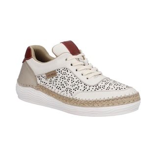 Foto 2 | Tenis Mujer Lobo Solo Dama Piel Cómodas Beige