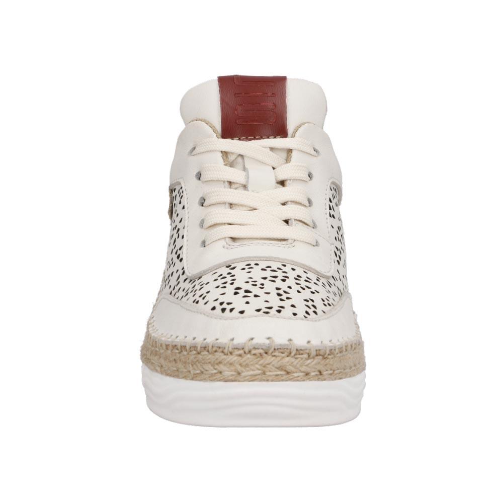 Foto 4 | Tenis Mujer Lobo Solo Dama Piel Cómodas Beige