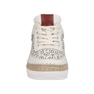 Foto 4 | Tenis Mujer Lobo Solo Dama Piel Cómodas Beige