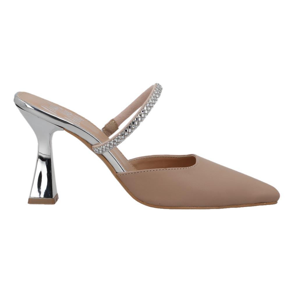 Foto 1 | Zapatilla Abierta Head Over Heels Mujer Correas Tacon Rosa