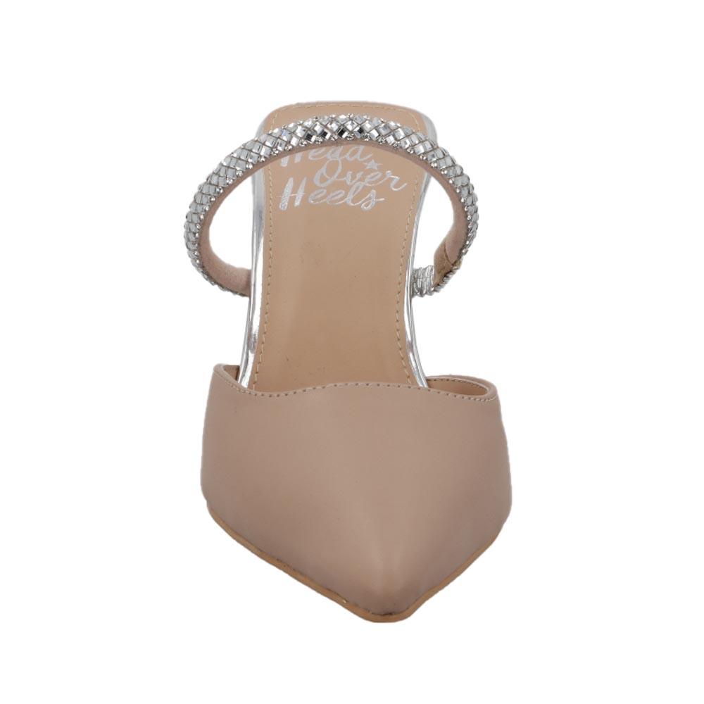 Foto 5 pulgar | Zapatilla Abierta Head Over Heels Mujer Correas Tacon Rosa