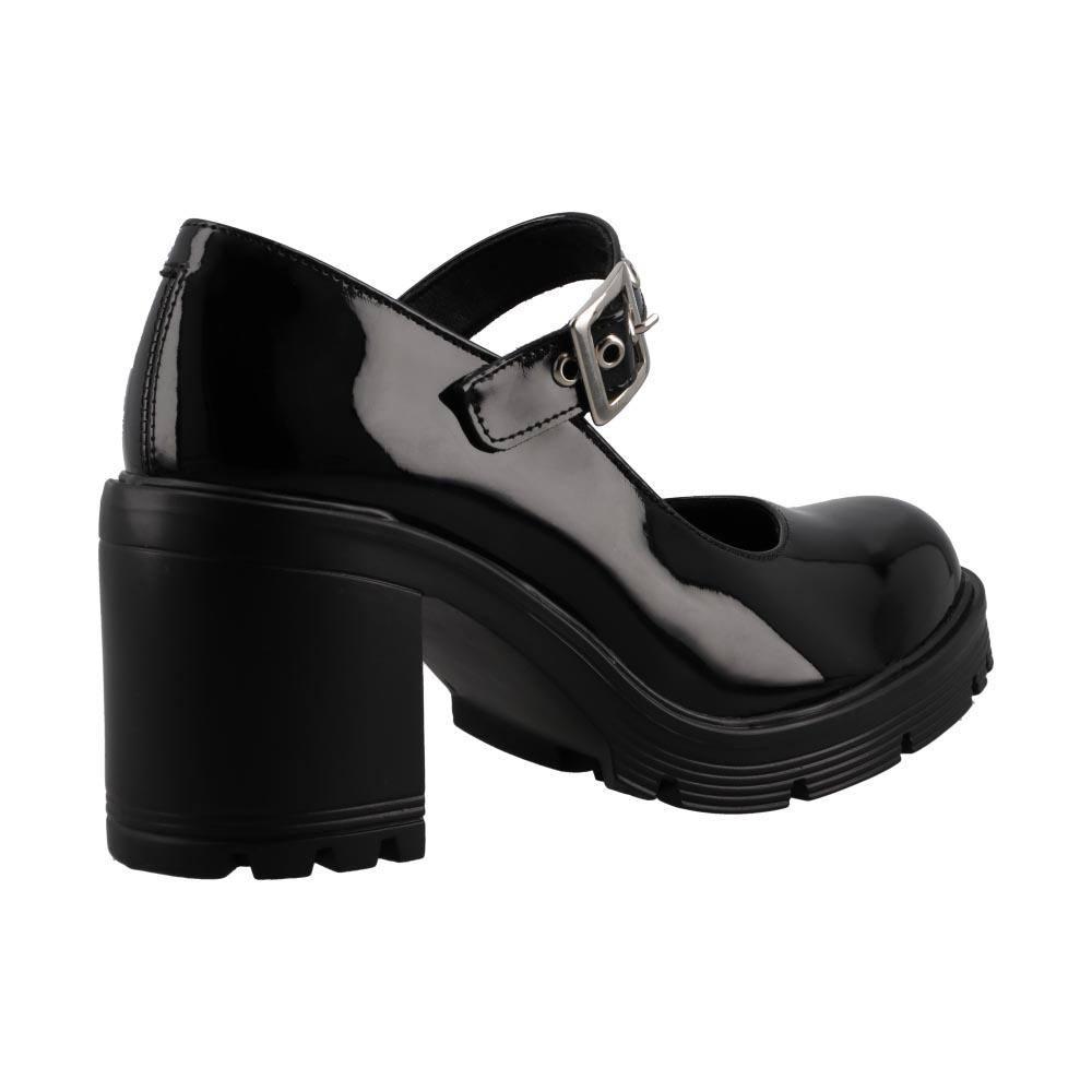 Foto 4 pulgar | Zapatilla Vestir Mujer Green Love Tacon Alto Ajustable Negro