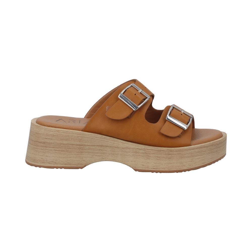 Foto 1 | Zapatilla Mujer Aria By Eh! Hebillas Comodas Calor Fresca Cafe