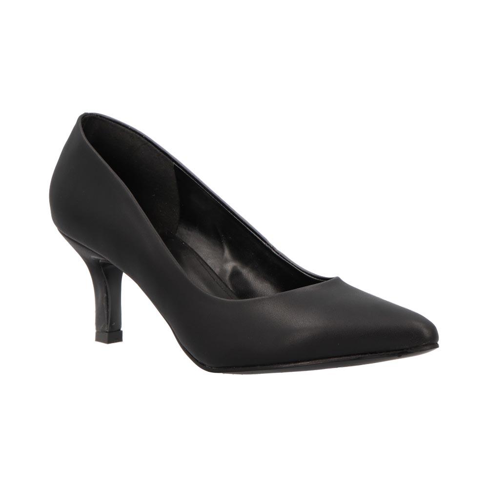 Zapatilla Head Over Over Hels Dama Tacon Vestir Comodo Aguja Negro