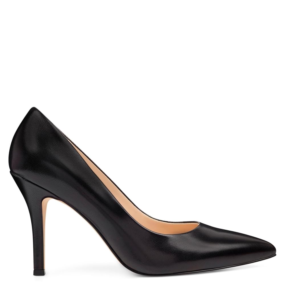 Foto 3 pulgar | Zapatos Nine West Flax Pump Para Mujer, Piel Negra, Talla 7.5 - Venta Internacional.