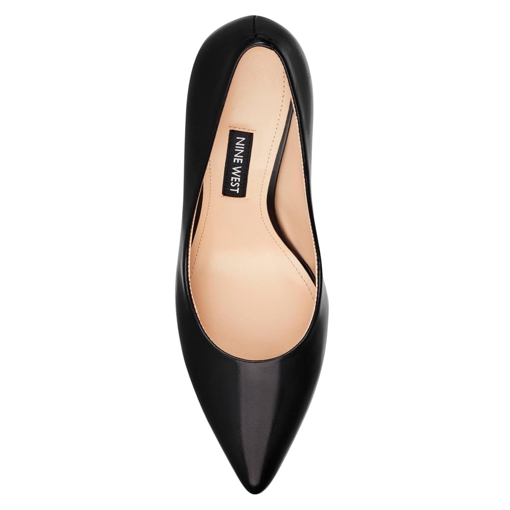 Foto 6 pulgar | Zapatos Nine West Flax Pump Para Mujer, Piel Negra, Talla 7.5 - Venta Internacional.