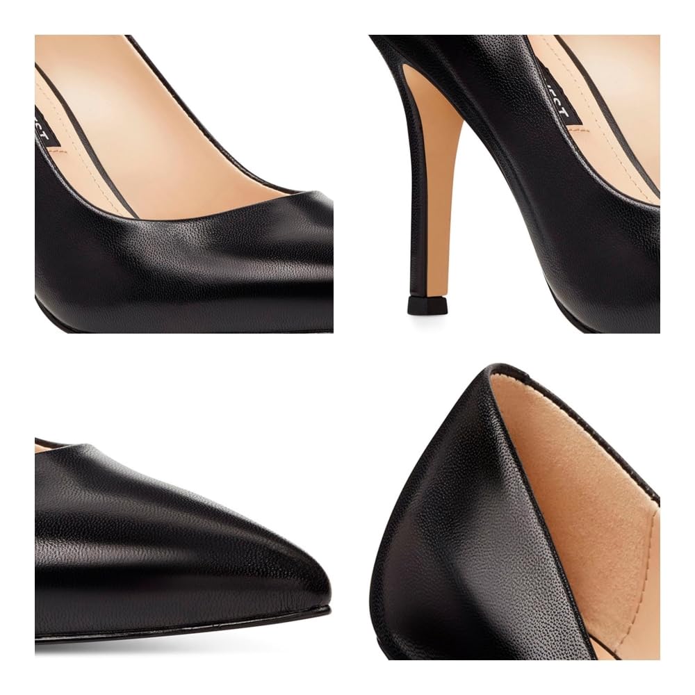Foto 8 pulgar | Zapatos Nine West Flax Pump Para Mujer, Piel Negra, Talla 7.5 - Venta Internacional.