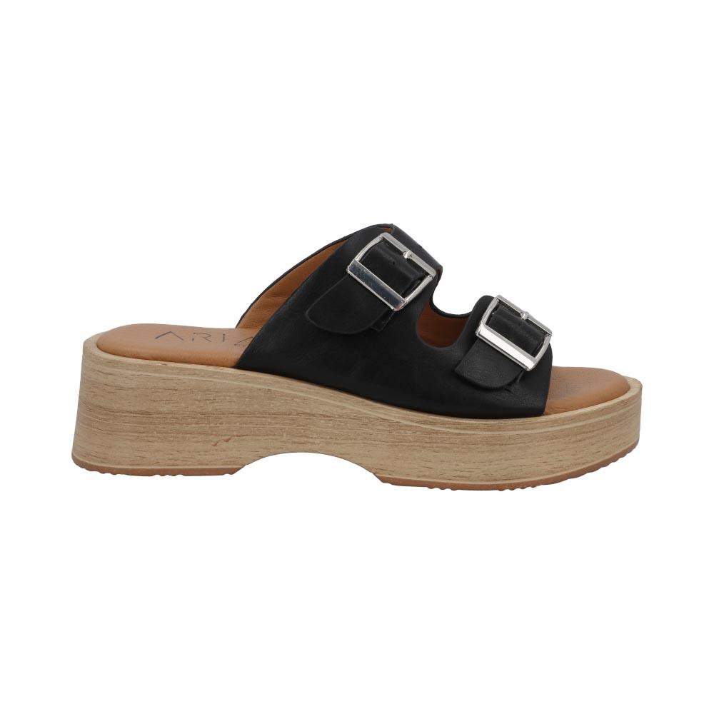Foto 2 pulgar | Zapatilla Mujer Aria By Eh! Calor Comodas Correa Hebillas Negro