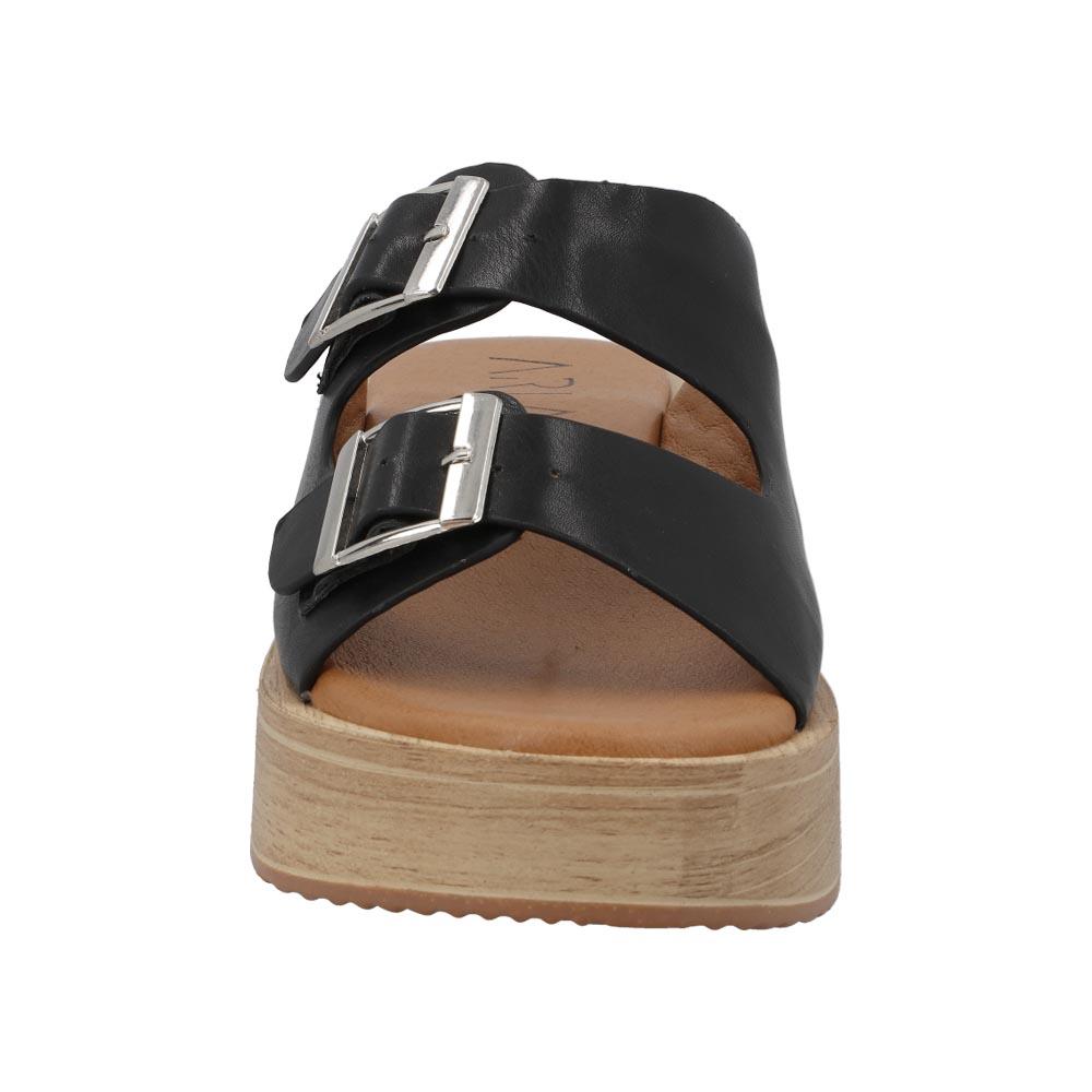 Foto 5 pulgar | Zapatilla Mujer Aria By Eh! Calor Comodas Correa Hebillas Negro
