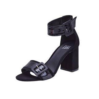 Foto 1 | Sandalia Calzado Watanabe Color Negro Charol Brillante Tacones