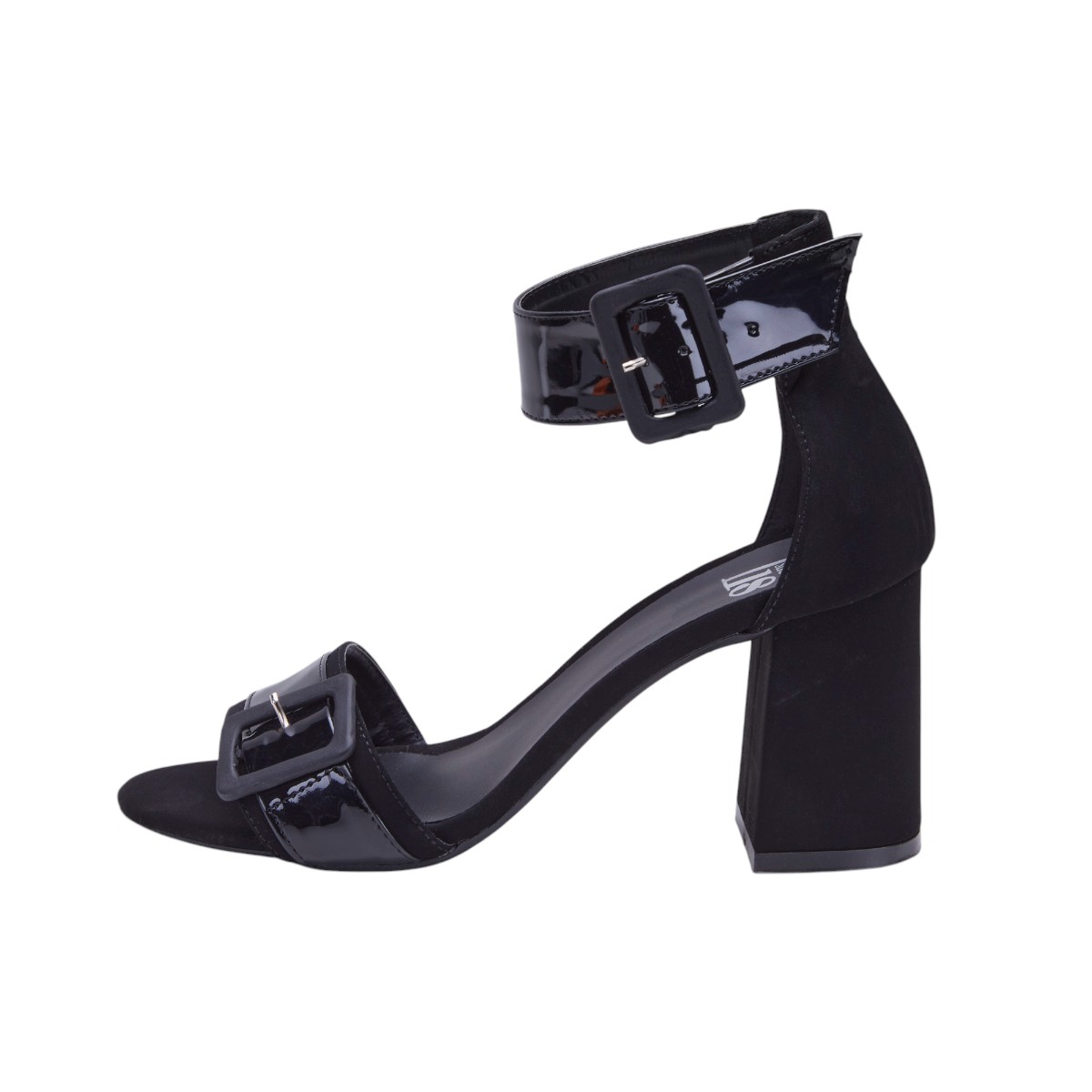 Foto 4 pulgar | Sandalia Calzado Watanabe Color Negro Charol Brillante Tacones