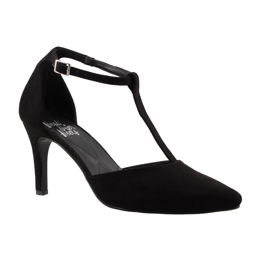 Foto 3 pulgar | Zapato De Vestir Mujer Head Over Heels 1616 Negro Comodo Casual Tacon Talla 23 A 26 E