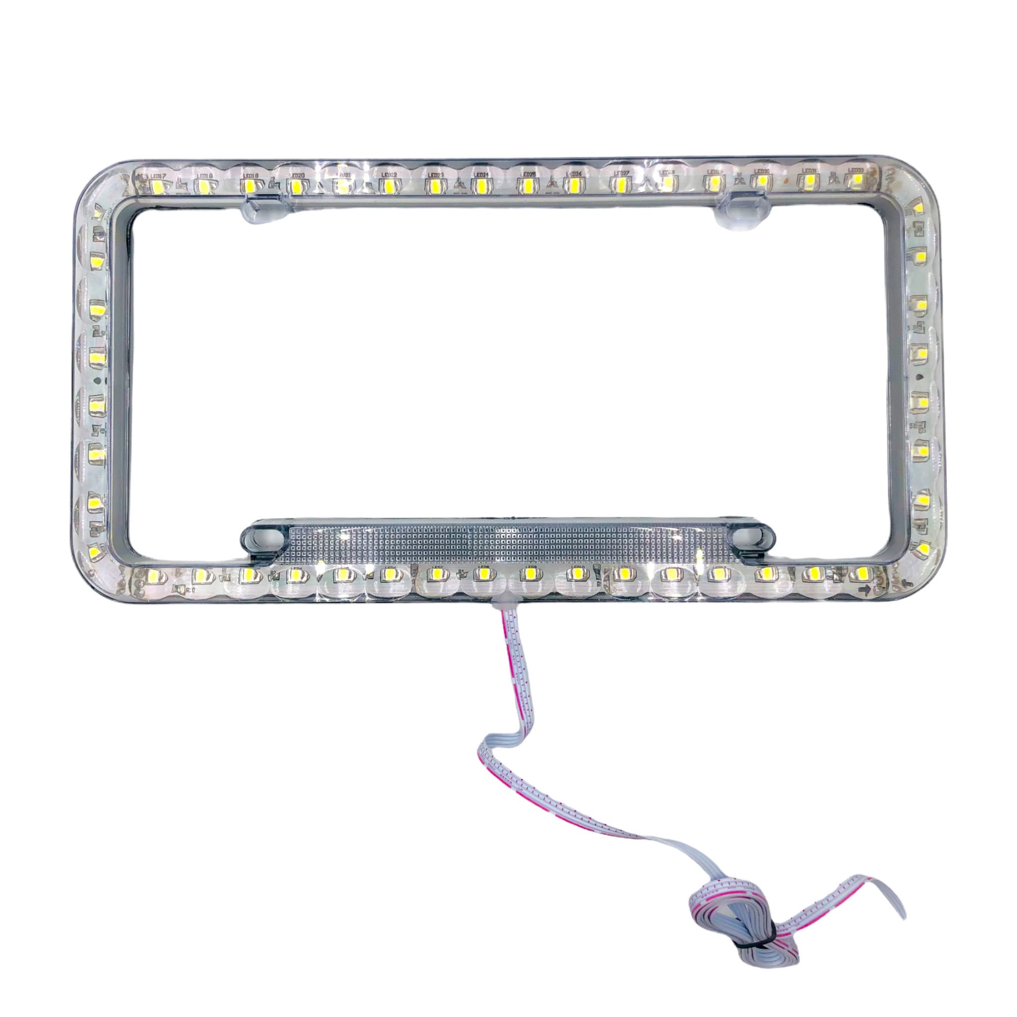 Porta Placa de Led Tunix con Funciones color Blanco $299