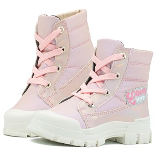 Foto 1 | Botin Para Niña Plataforma Chunky Puntera De Protección Rosa