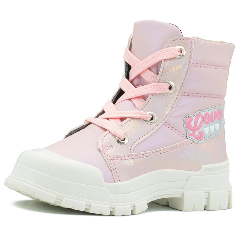Foto 4 pulgar | Botin Para Niña Plataforma Chunky Puntera De Protección Rosa