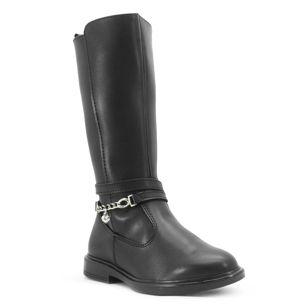 Foto 6 pulgar | Bota Larga Yuyin Para Niña Antiderrapante Casual Cómoda 2-6 Negro