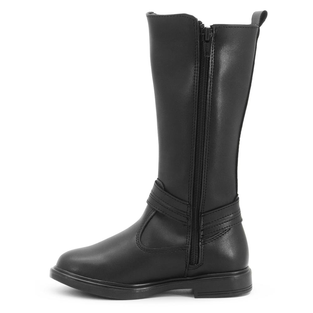 Foto 7 pulgar | Bota Larga Yuyin Para Niña Antiderrapante Casual Cómoda 2-6 Negro