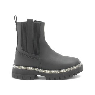 Foto 1 | Botín Bambino Para Niña Chunky Casual Pedrería Antiderrapante Negro