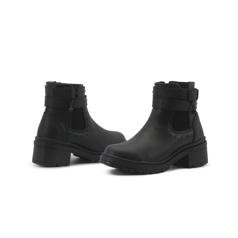 Foto 4 pulgar | Botín Bambino Chunky Para Niña Doble Hebilla Negro 18-23 Negro