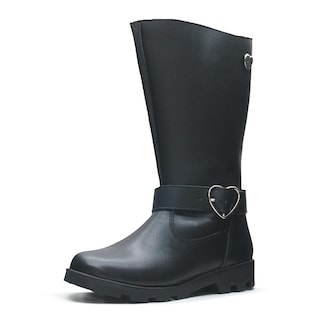 Foto 4 | Bota Larga Dogi Para Niña Hebilla Corazón 100% Piel Casual Negro