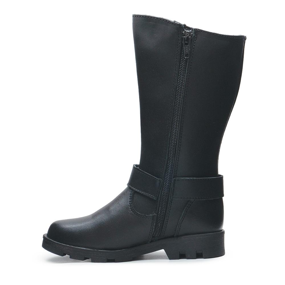 Foto 6 | Bota Larga Dogi Para Niña Hebilla Corazón 100% Piel Casual Negro