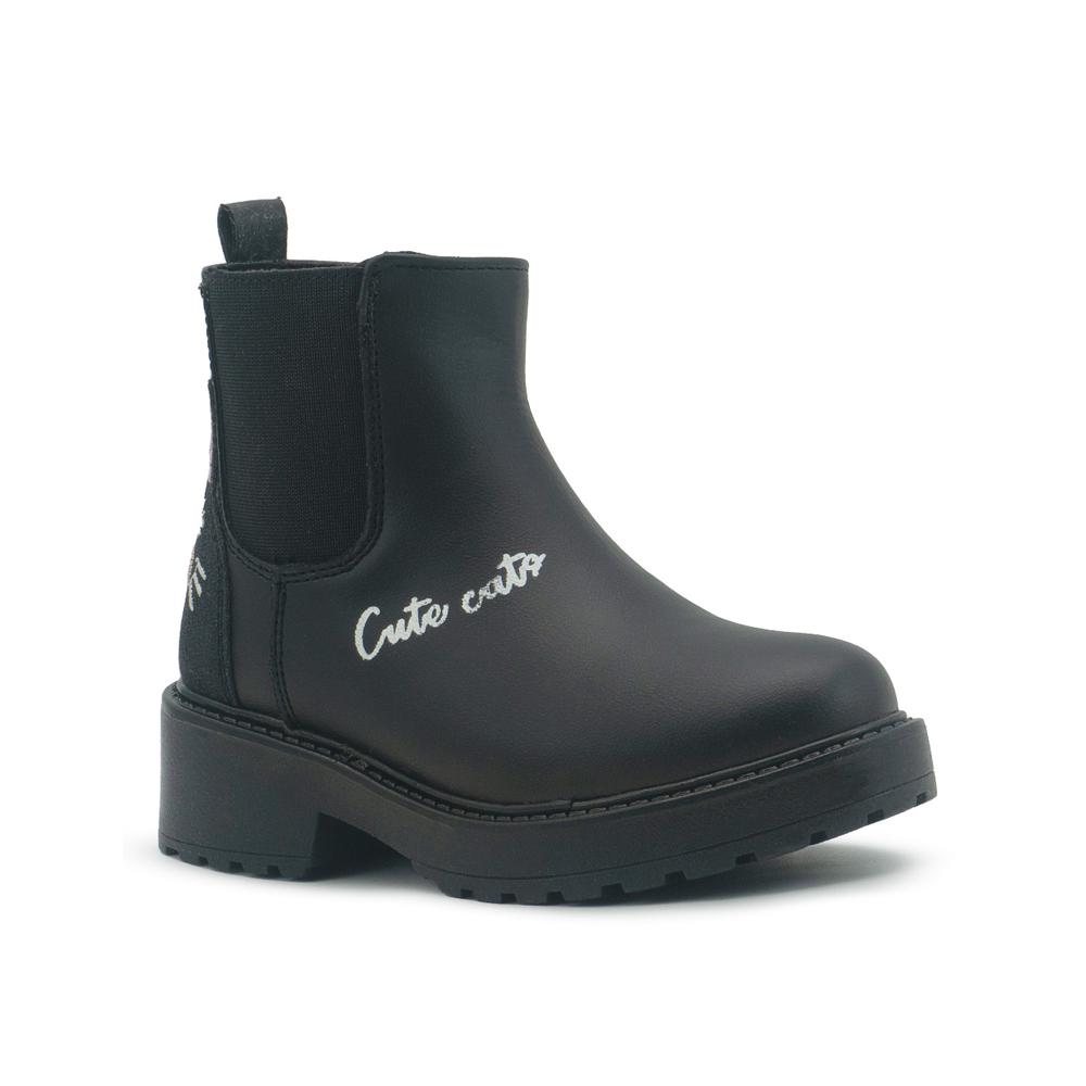 Foto 5 | Botin Bambino Para Niña Chunky Gatito Antiderrapante Negro Negro
