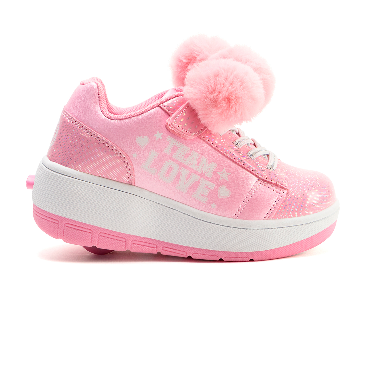 Tenis Patín Speed Rollers Team Love Rosa para Niña