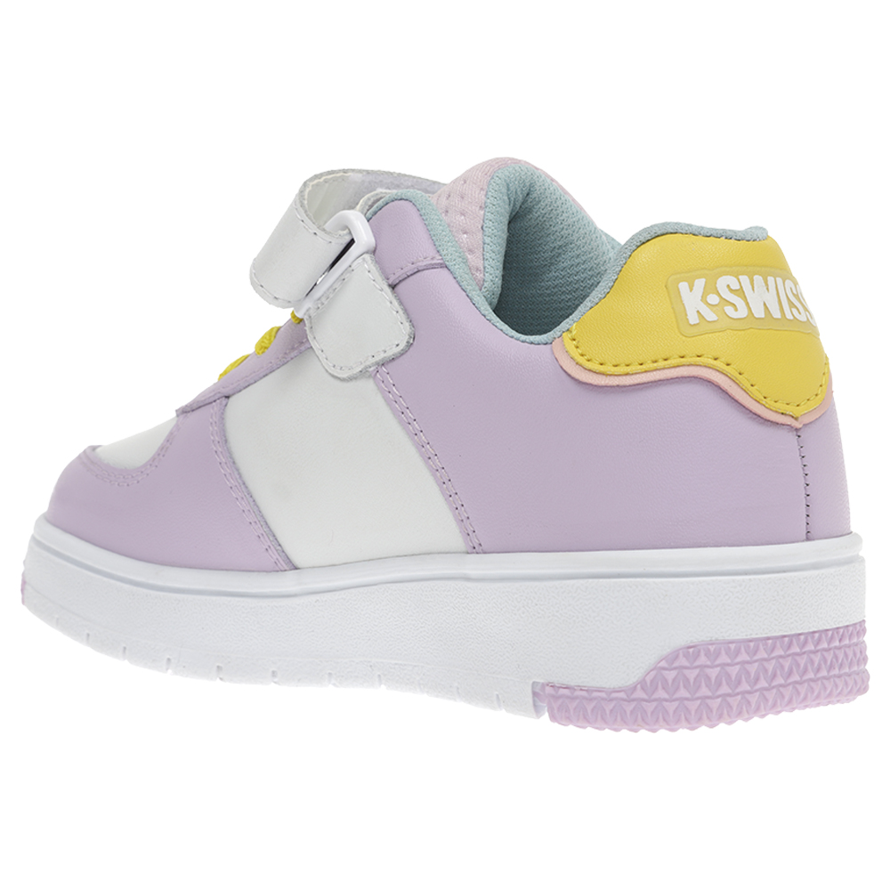 Foto 4 pulgar | Tenis K-Swiss Salt 2 color Blanco y Lila para Niños