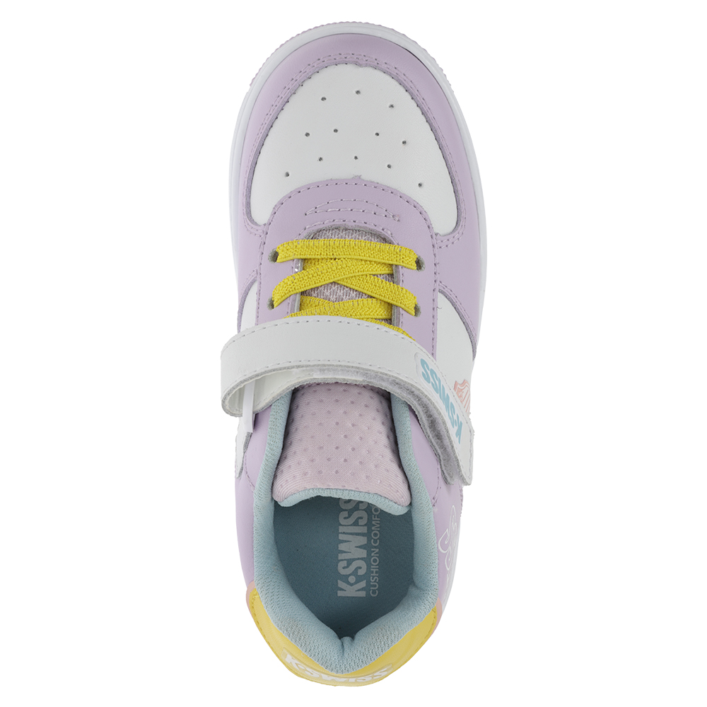 Foto 6 pulgar | Tenis K-Swiss Salt 2 color Blanco y Lila para Niños