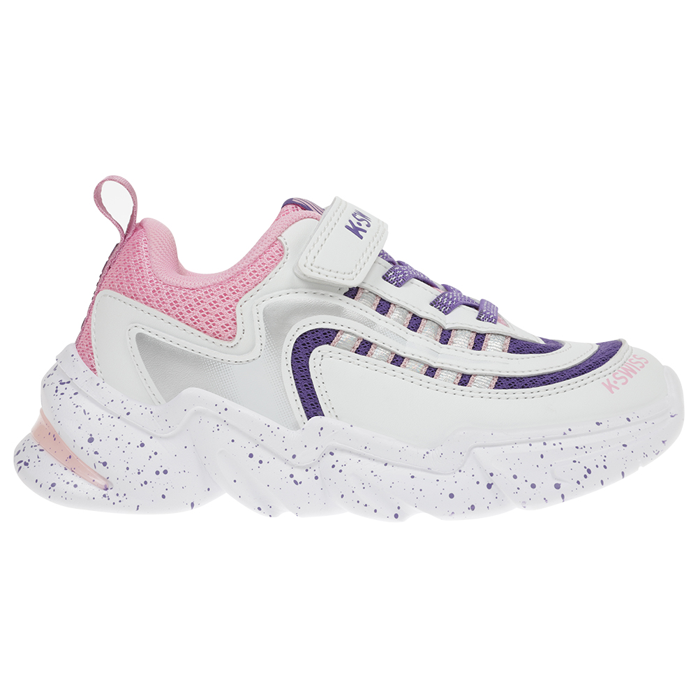 Foto 3 pulgar | Tenis K-swiss Bukly color Blanco con Lila para Niña