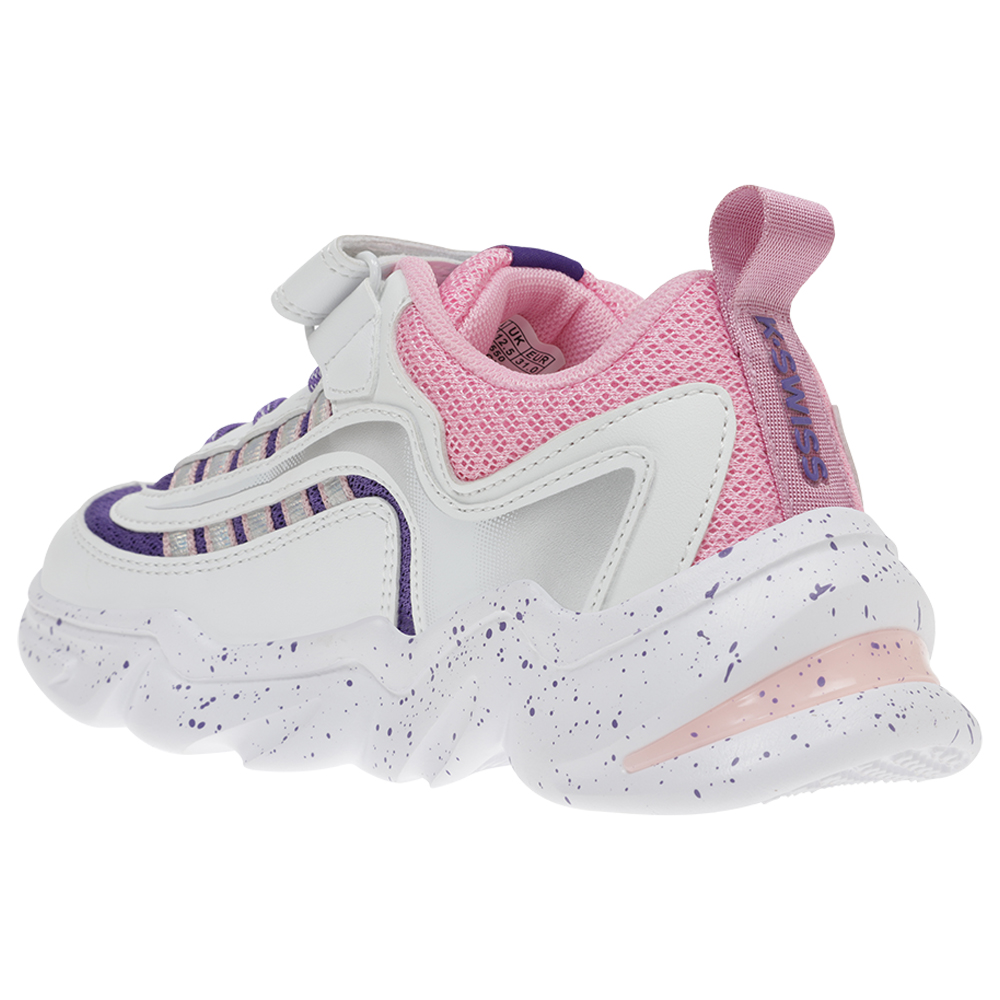 Foto 4 pulgar | Tenis K-swiss Bukly color Blanco con Lila para Niña