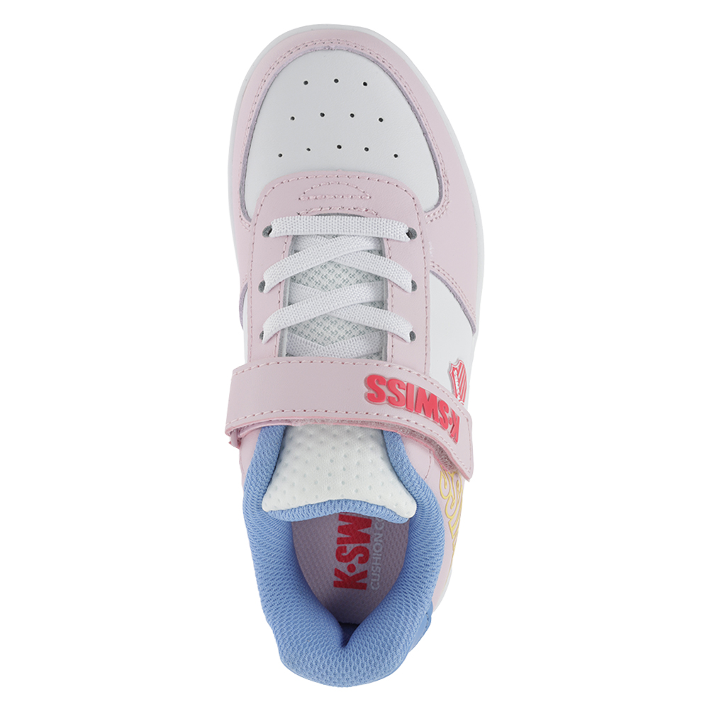 Foto 6 pulgar | Tenis K-swiss Salt 2 color Blanco/Rosa para Niños