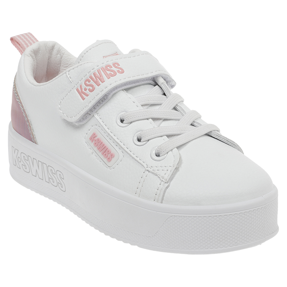 Foto 2 pulgar | Tenis K-Swiss Heidi Platform color Blanco para Niñas