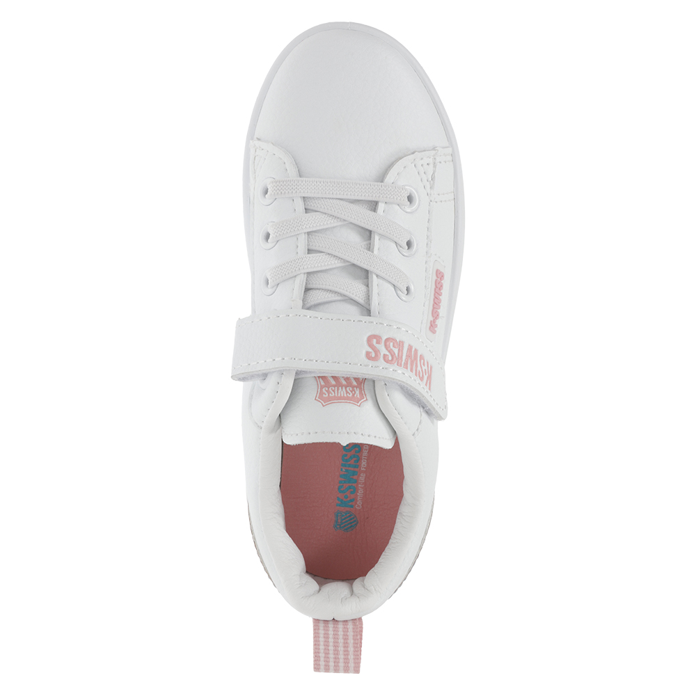 Foto 6 pulgar | Tenis K-Swiss Heidi Platform color Blanco para Niñas