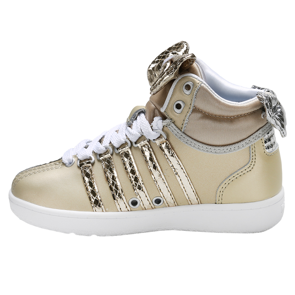 Foto 9 pulgar | Tenis para Niña K-swiss Classic Vn Mid Dorado