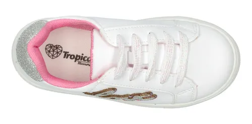 Foto 3 | Tenis Deportivo Tropicana Love Blancos