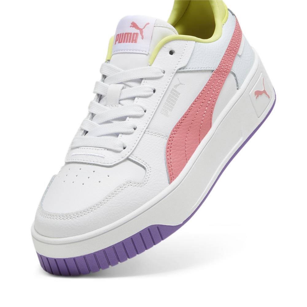 Foto 4 pulgar | Tenis Puma Casual Carina Street Blanco para Niña