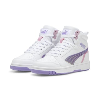 Foto 3 | Tenis Puma Rebound V6 Mid Bouncy Sky Jr para Niña