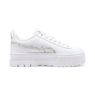 Foto 2 | Tenis Puma Mayze Snake Jr Blanco para Niña
