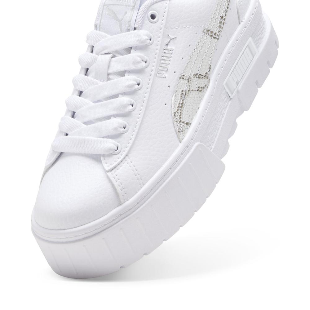 Foto 4 | Tenis Puma Mayze Snake Jr  Blanco para Niña